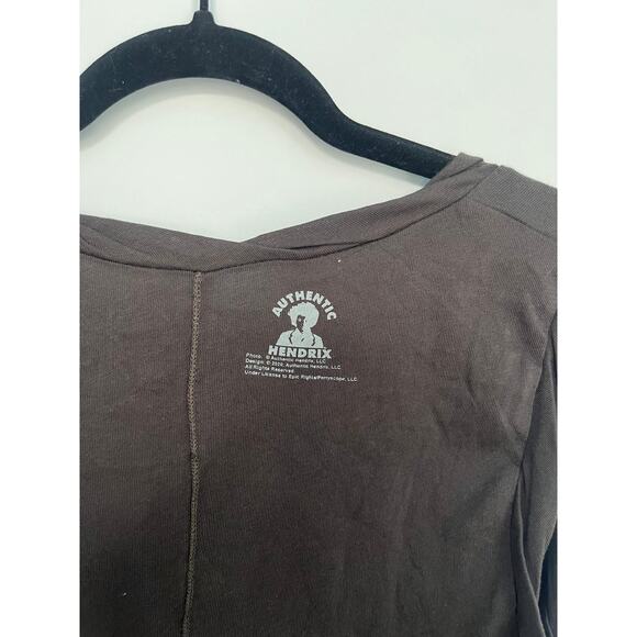 Chaser Jimi Hendrix Graphic Tank Top Womens Large Brown Retro 1969 Sleeveless - Picture 4 of 6